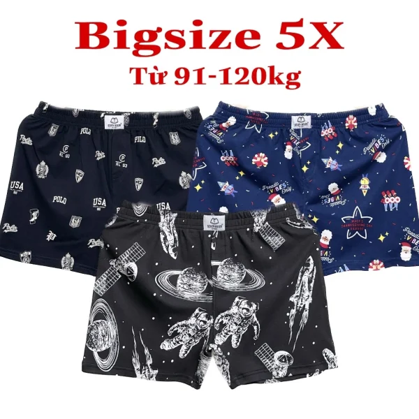 Quần đùi nam mặc ngủ bao mát ( từ 50kg-70kg )