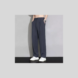 Quần Tây Nam Ống Suông Cạp Chun Sau, Quần Âu Nam Hách Dáng Vải Cotton Hàn Co Dãn Nhẹ Thoáng Khí